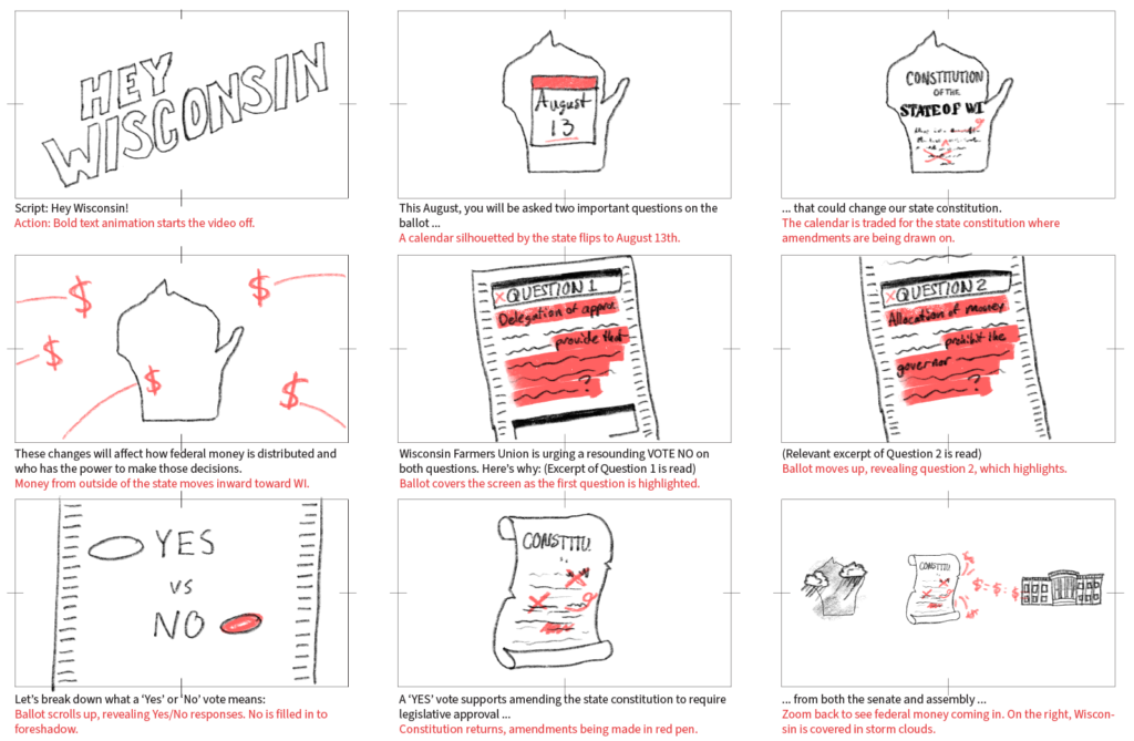 Referendum explainer video storyboards